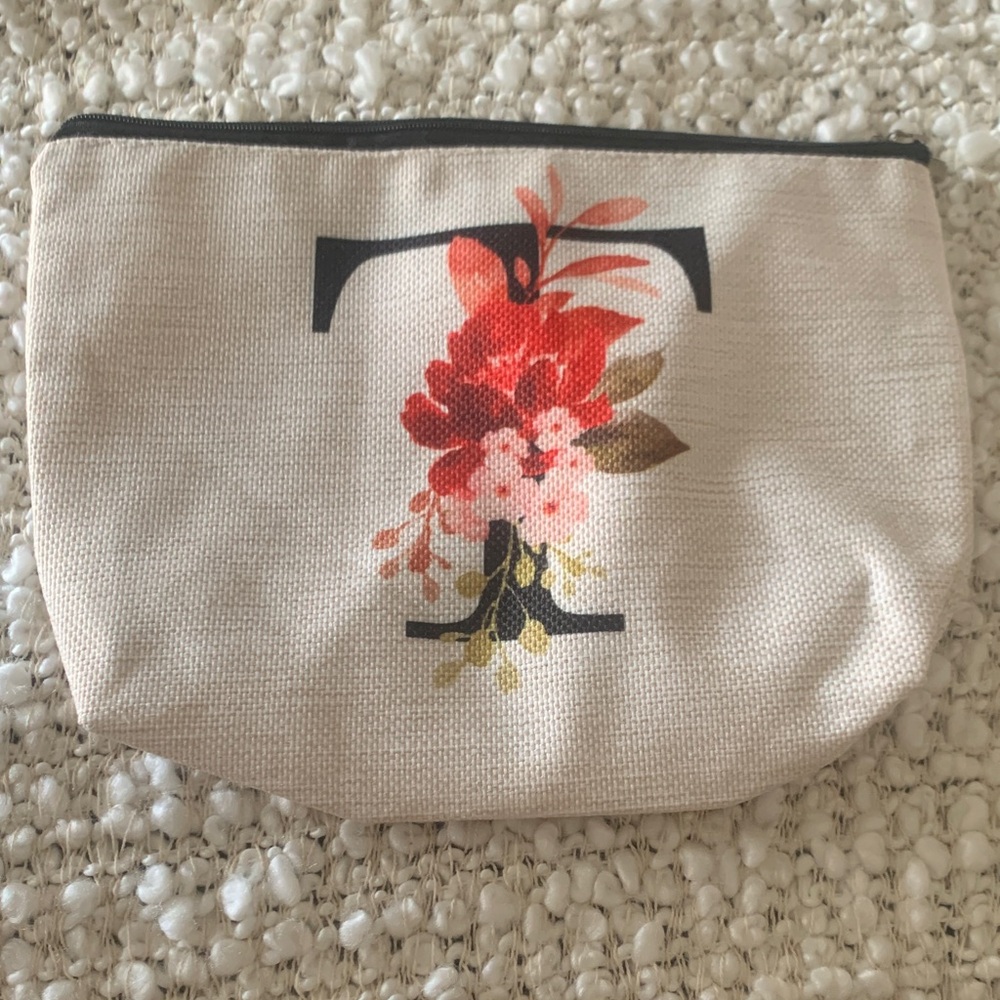 Floral Canvas Pouch